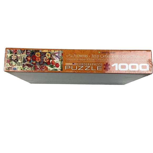 Eurographics Smithsonian Flowers Seed Catalogue Collection Jigsaw Puzzle - Picture 2 of 8